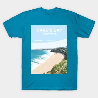 Carbis Bay St Ives Bay Cornwall. Cornish gift T-Shirt